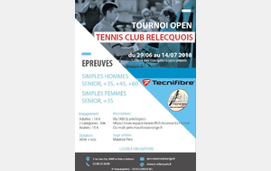 Tournoi Senior du TC Relecquois