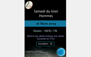 SAMEDI DU LOISIR HOMMES 