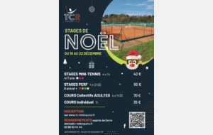 STAGES VACANCES DE NOËL 2022