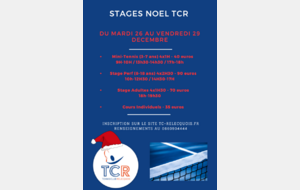 STAGES TCR NOËL 2023